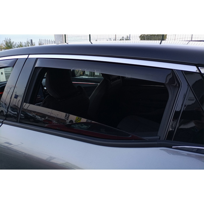 Deflettori aria Farad per RENAULT MEGANE E-TECH 5 porte 2022> - kit portiere anteriori + posteriori
